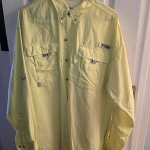 Columbia Men's Pale Yellow Shirt Jacket